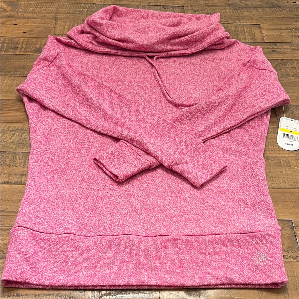 Be Inspired Pink Cowl Neck Sweater